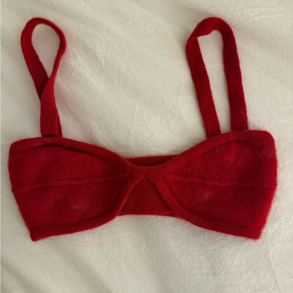 KHAITE Red and Blue Bras Intimates Collection
